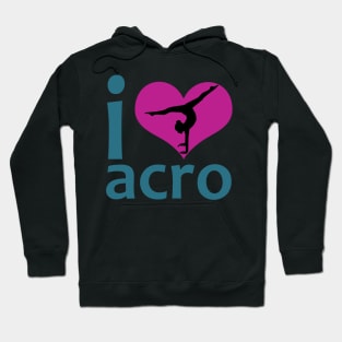 I Heart Acro Silhouette Hoodie